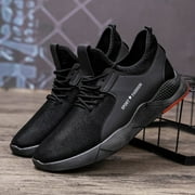 HKEJIAOI Running Shoes for Men Men's Fashion Flying Woven Shoes Casual Running Trainers Fitness Sneaker Shoes