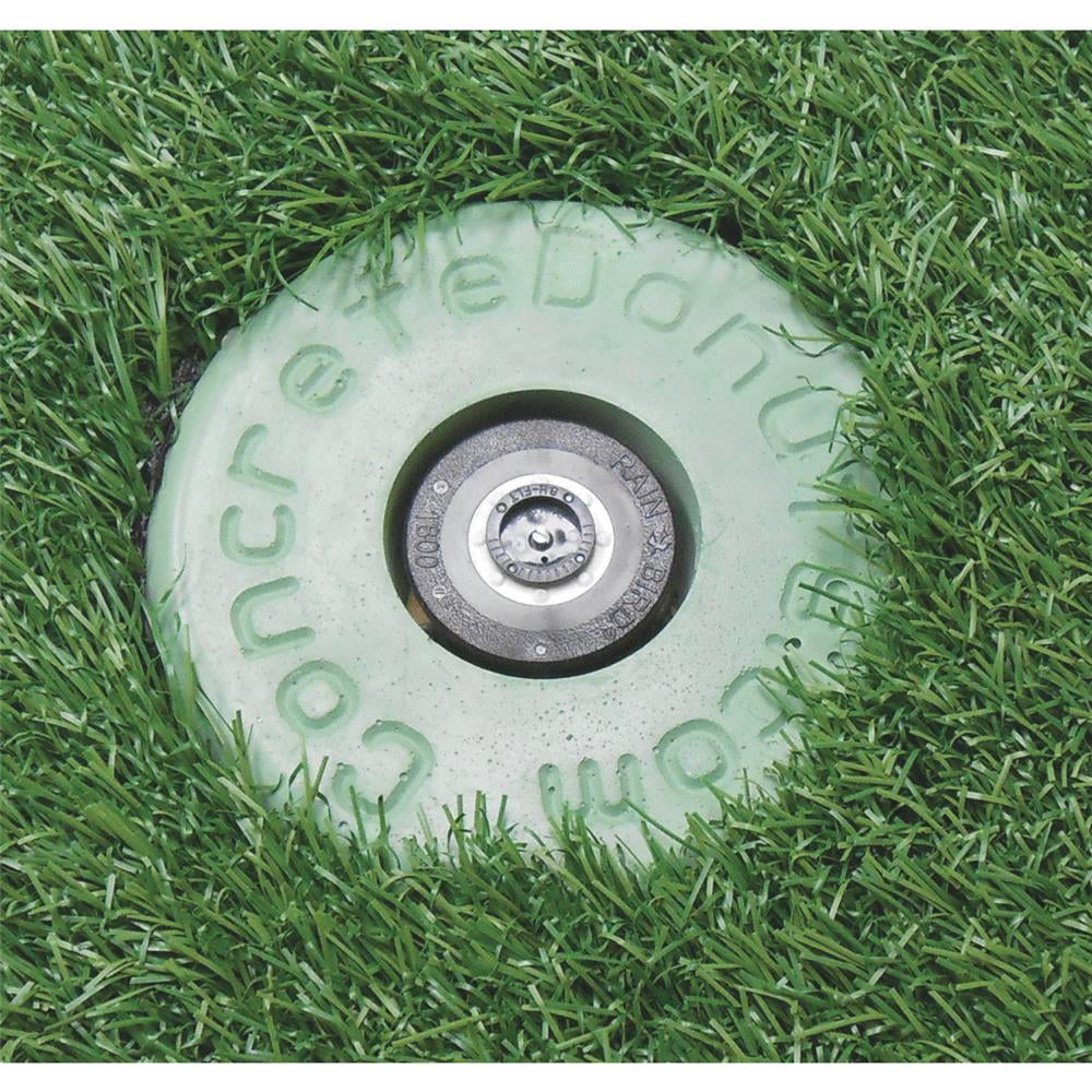 4 Inch Inside Hole Green Color Concrete Lawn Sprinkler Head Guard 