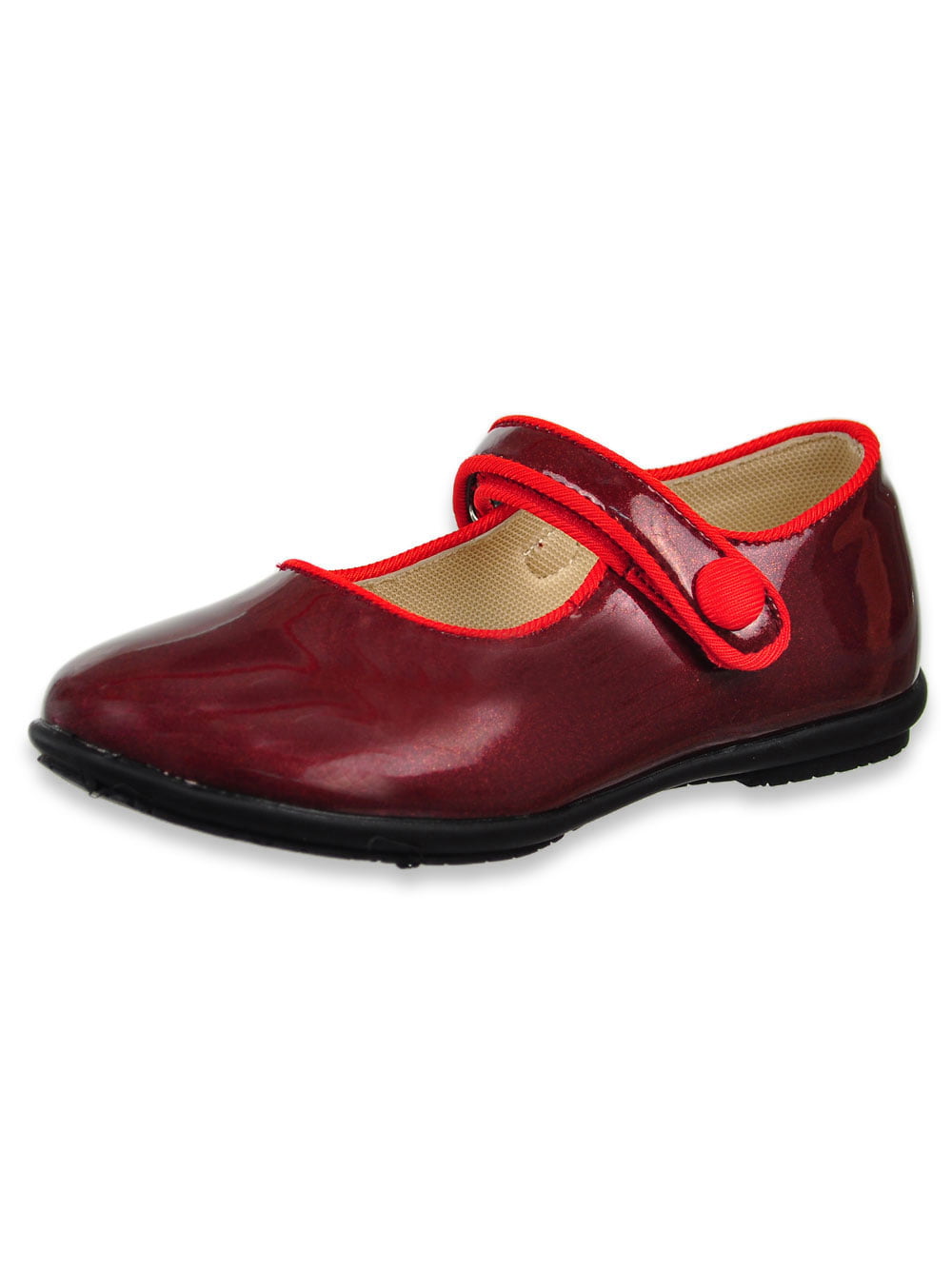 Easy Strider Girls' Mary Jane Shoes (Sizes 7 - 3) - maroon, 7 toddler ...
