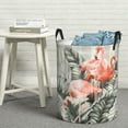 thumbnail image 6 of Sikiie Tropical With Flamingos Print Round Dirty Clothes Basket, Waterproof Standing Foldable Storage Basket, for Laundry Room, Bedroom, Bathroom Storage-Medium, 6 of 6