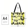 thumbnail image 3 of Letras de huella Impreso Hombro Bolso de compras Bolso de mano grande casual D Tmvgtek Para estrenar, 3 of 3
