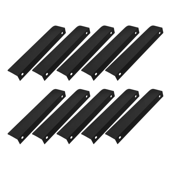 10-Pack Black Cabinet Drawer Pull Handles with Mounting Brackets, Furniture and Cabinet Hardware Set
