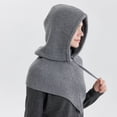 thumbnail image 3 of Daznico Scarf for Women, Unisex Knit Scarf Hat 2 In 1 Convertible Winter Neck Warmer with Drawstring for Cold Weather, 3 of 3
