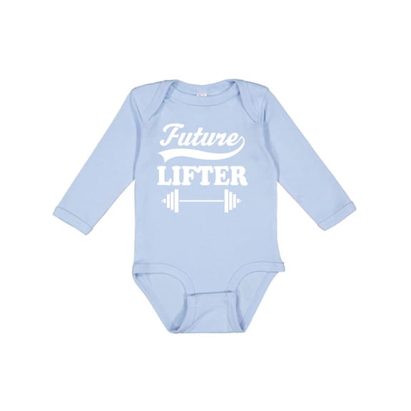 Inktastic Future Lifter Weightlifting Boys Long Sleeve Baby Bodysuit