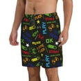 thumbnail image 2 of Logiee Pixel Game Print Mens Swim Trunks Quick Dry Board Shorts,Breathable Hawaii Beach Shorts Swimwear Bathing Suits-XX-Large, 2 of 6