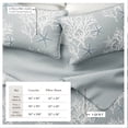 thumbnail image 3 of Coastal Quilt Set - Lightweight, Soft, All-Season - 2-Piece Reversible Bedding Set (Twin / Twin XL, Pearl Blue), 3 of 6