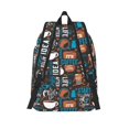 thumbnail image 2 of Horeoi Coffee Lover Print for Canvas Backpack for School Outdoor Travel Use Men Women Teenagers Large Capacity with Adjustable Shoulder Straps, 2 of 5