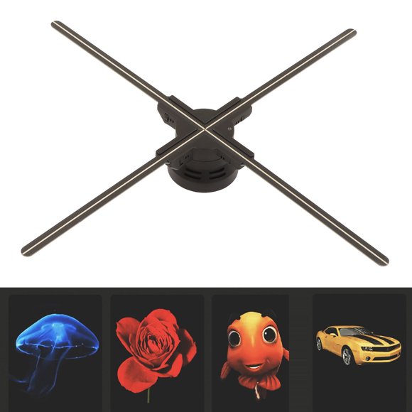 3D Hologram Fan For / For , Holographic Display Air Fan Video Projector, 600 600MM 720LED 2000 720 4 Leaves, WiFi Control Projection Fan Support Mobile APP/Computer. 100 240V