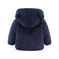 thumbnail image 3 of AherBiu Newborn Baby Clothes Fleece Jackets Zip up Hooded Unisex Boys Toddler Girls Clothes Winter Coats, 3 of 3