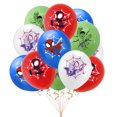 thumbnail image 4 of Globos de látex de Spiderman para niños, 10/20/30 piezas, 12 pulgadas, decoraciones para fiesta de cumpleaños, juguetes para niños, suministros para fiesta de Baby Shower（style E 20pcs, 4 of 5