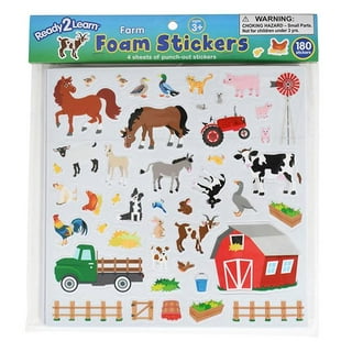 Buy 500 Farm Animal Themed Foam Stickers for Kids Crafts
