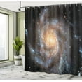 thumbnail image 5 of Ambesonne Galaxy Shower Curtain, Star Disc in Huge Space, 69"Wx84"L, Black Beige Violet, 5 of 5