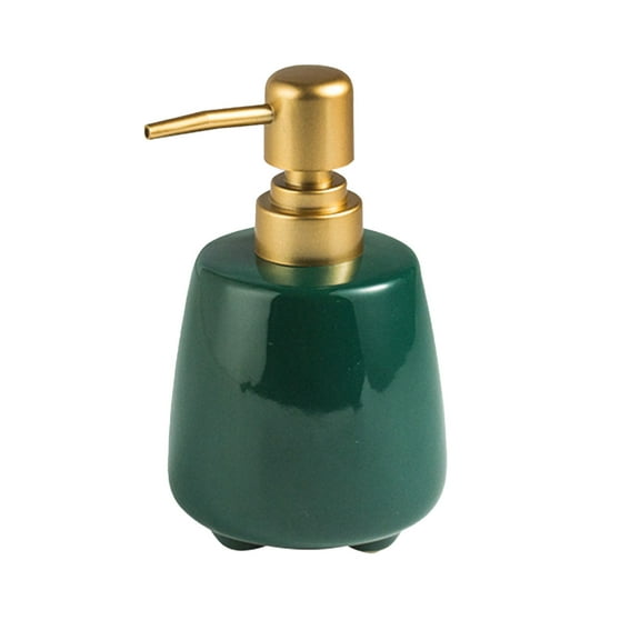 Dowbom Ceramic Soap Dispenser With Pump, Refillable Lotion Dispenser for Bathroom, Countertop