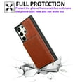 thumbnail image 2 of for Samsung Galaxy S25 Ultra Phone Case [Magnetic 2-in-1 Detachable Zipper Wallet] [Back Card Slots Accordion Wallet Case] Shockproof PU Leather Cover with Wrist Strap for Galaxy S25 Ultra, Brown, 2 of 10