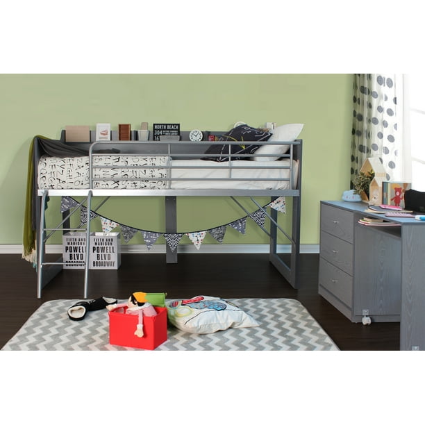 Talia Storage Loft Bed With A Desk Multiple Colors Com Talia Storage Loft Bed With A Desk, Talia Storage Loft Bed With Desk