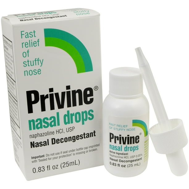 Privine Nasal Drops, 0.83 Fl Oz
