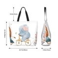 thumbnail image 5 of Honeii Animals in Transport Print Tote Bag for Women, Foldable Tote Bag Large Shoulder Bag Top Handle Handbag for Travel, Work, 5 of 8