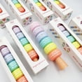 thumbnail image 4 of 6 Pcs Stylo Fluorescent Macaron Dessin Animé Pointe Oblique 3mm Séchage Rapide pour Étudiants, 4 of 5
