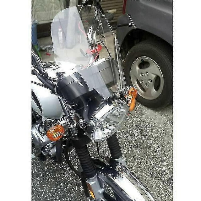 Motorcycle Windshield Round Headlight Street Bikes Windscreen Screen Glass For Honda Cb400 Cb750 Kawasaki Yamaha Suzuki Sv650