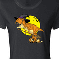 thumbnail image 4 of Inktastic Roaring Tyrannosaurus Rex Witch on Halloween Women's T-Shirt, 4 of 5