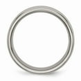 thumbnail image 2 of Solid Titanium Concave 8mm Men's Beveled Edge Plain Classic Wedding Band Ring Size 13.5, 2 of 7