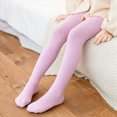 thumbnail image 2 of Toddler Kids Baby Girls Warm Full Leggings Knitted Tights Pantihose Stretchy Basic Full Length Pants Pantyhose For Spring Autumn Stocking 2-4 Years,Pink Caqnni, 2 of 4