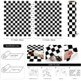 thumbnail image 2 of Checkered Contact Paper,Bexikou Black and White Wallpaper 17.7” x 197” Vinyl Contact Paper for Countertops,Waterproof Self Adhesive Wall Paper for Cabinets Shelf Liner Bedroom Walls, 2 of 8