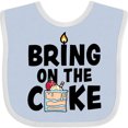 thumbnail image 3 of Inktastic Bring on the Cake with Cake Slice Replacing a Boys or Girls Baby Bib, 3 of 4