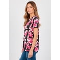 thumbnail image 3 of Roaman's Women's Plus Size Ultimate Cotton Crewneck Short Sleeve Swing Tee, 3 of 6