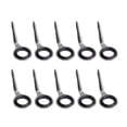 thumbnail image 1 of 10Pcs Stainless Steel Fishing Rods Leader Knee Fishing s Set for Bars, Ice, 1 of 5