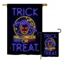 Breeze Decor BD-HO-H-112087-IP-BO-D-US18-BD H112087-BO Halloween Dracula Fall Impressions Decorative Vertical 28 x 40 in. Double Sided House Flag