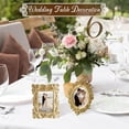 thumbnail image 4 of 5 Pcs Mini Gold Frame, Gold Picture Frames Vintage Small Oval Rectangle Frames, Tabletop Display or Wall Hanging, Baroque Decor for Wedding Christmas, 4 of 11