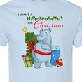 thumbnail image 4 of Inktastic I Want a Hippopotamus for Christmas T-Shirt, 4 of 5