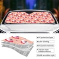 thumbnail image 5 of Fuzoiu Bunny And Strawberry Print Car Windshield Sun Shade,Block Uv Rays Sunshade,Foldable Front Window Sun Visor Protector for Car,SUV,Truck-Keep Vehicle Cool-Bunny And Strawberry, 5 of 8