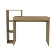 thumbnail image 3 of Britt 43" Wide Four Shelves Writting Desk, Home Office, Living Room, Gamer Desk Natural Oak, 3 of 7
