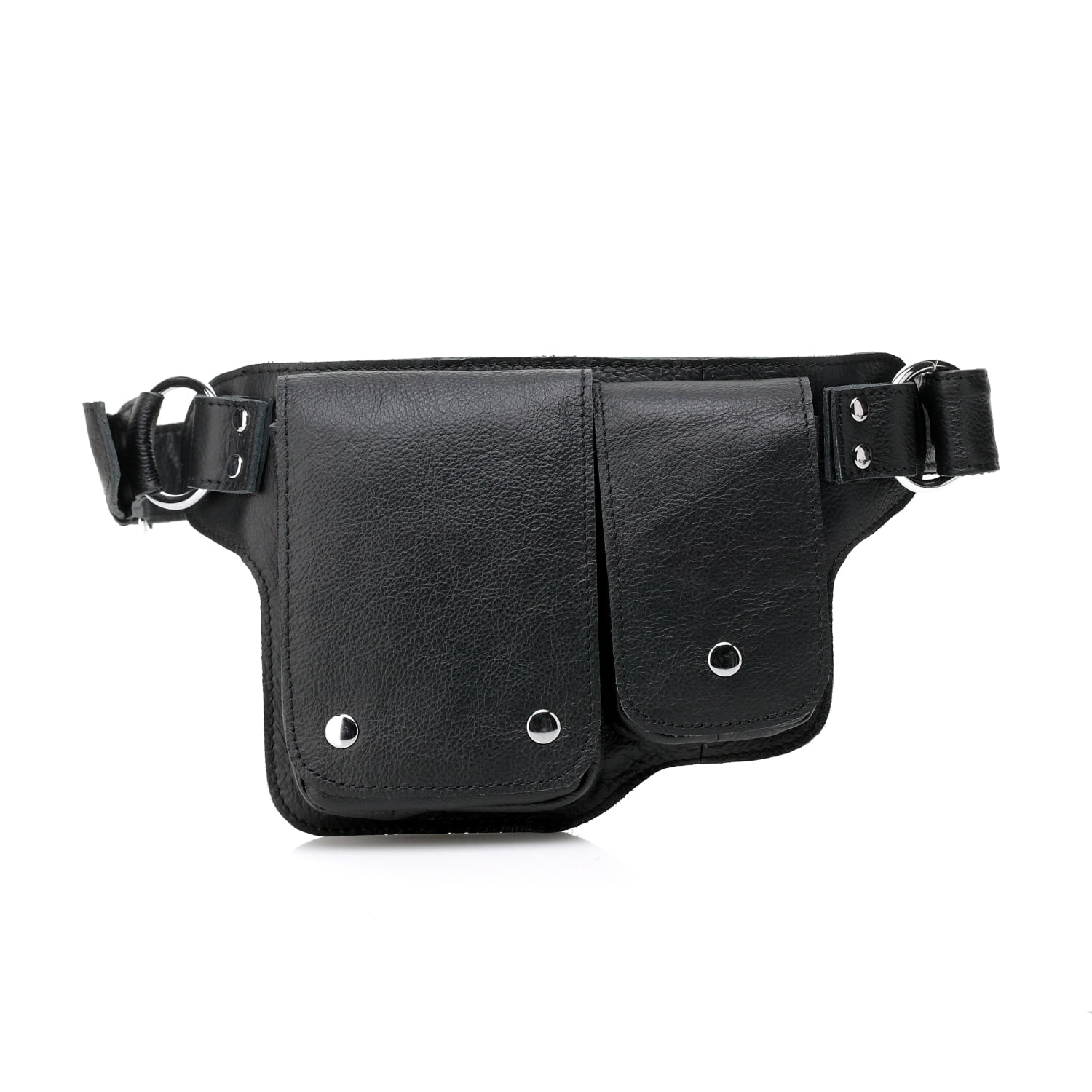 designer black fanny pack