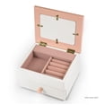 thumbnail image 2 of Adorable 18 Note Matte White with Pink Heart Shaped 5" x 3" Photo Frame Musical Jewelry Box - A Dream Is A Wish Your Heart Makes, 2 of 2