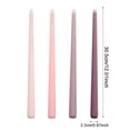 thumbnail image 3 of 4Pcs Taper Candles, Color Taper Candles Set, Candle Sticks, Long Dinner Candles, Elegant Candlesticks Unscented Taper Candles for Wedding, Dinner Party, Romantic Event and Home Tabletop Decor, 3 of 4