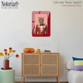 thumbnail image 3 of Fancy Tiger Suit Maximalist Wall Art – Red Rounded Acrylic Wall Frame, 19.5x27.5 – Sculptural Dimensional Wall Art – Modern Decor by NOTORIART, 3 of 7