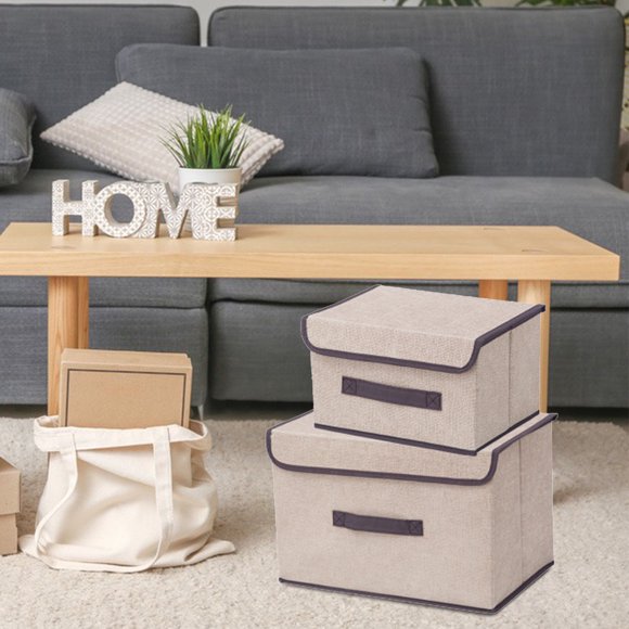 Sentmoon Clearance Sales Storage Box, Toy Closet Storage Box, Quilt Storage Box, Clothes Storage Box, 2 Pcs,A Large And A Small Todays Deals Clearance Sales