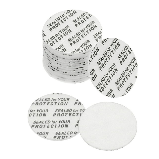 Unique Bargains 24mm PS Résistant à la Mousse Inviolable Joint Sensible à la Pression Blanc 150 Pack