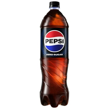 Pepsi Zero Sugar Soda Cola, 1.25L Bottle