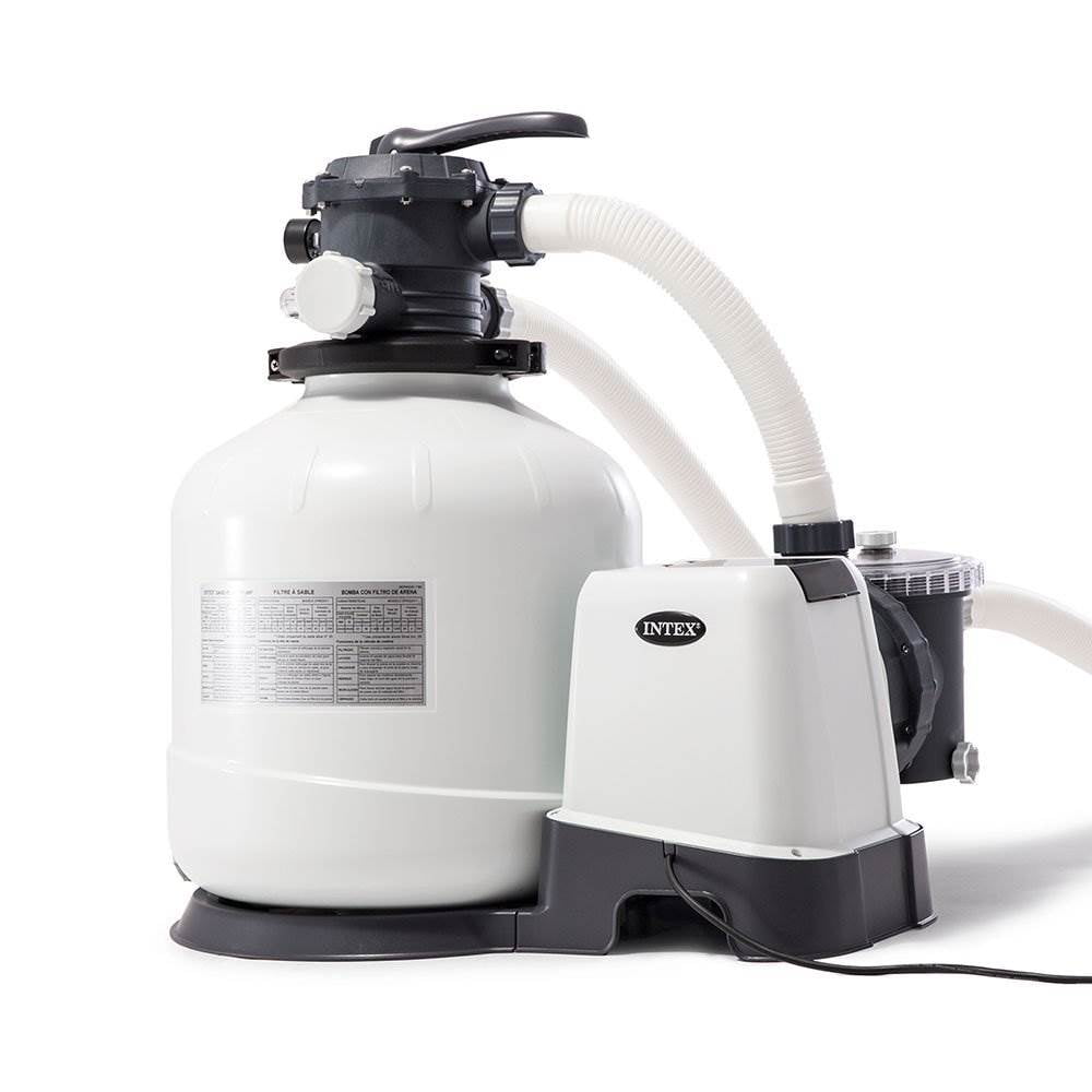 Intex 3000 Gph Pool Sand Filter Pump W Krystal Clear Saltwater System Walmart Com Walmart Com