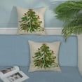 thumbnail image 3 of Watercolor Sage Green Christmas Tree Pillow Covers 16x16 Decor Throw Pillows Case for Couch Winter Xmas Indoor Outdoor Decorative Cushion Cases for Sofa Bed Decorations Set of 2, 3 of 6