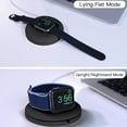 thumbnail image 4 of Soporte de carga compatible con Apple Watch, estación de carga portátil, soporte de base para gestión de cables, organizador para iWatch con correa, 4 of 8