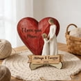thumbnail image 5 of Zjdatm Mother's Day Gift - Mothers Day Wooden Figurine with Heart, Mother Daughter Hugging Statue Decoration for Home Office Birthday Decor and Holiday Gifts, 5 of 6