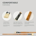 thumbnail image 5 of ARTIFY 15 Pieces Chungking Bristle Paint Brush Set, Nature Series, Perfect for Oil and Acrylic Painting with a Free Carrying Box, 5 of 7