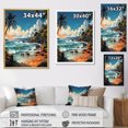 thumbnail image 4 of Designart "Tropical Vibes Beach Photo XIX" Nautical & Beach Floater Framed Wall Art Living Room, 4 of 7