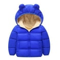 thumbnail image 6 of XBASW Kids Baby Winter Fleece Jacket Bear Hooded down Cotton Coats for Boys Girls Puffer Padded Outerwear 1-6T, 6 of 7