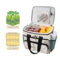 thumbnail image 2 of FORMRS Insulated Cooler Bag 24 Cans Capacity Soft Leakproof Lunch Box with Side Pockets, Beige Rabbits and Carrots, 2 of 7